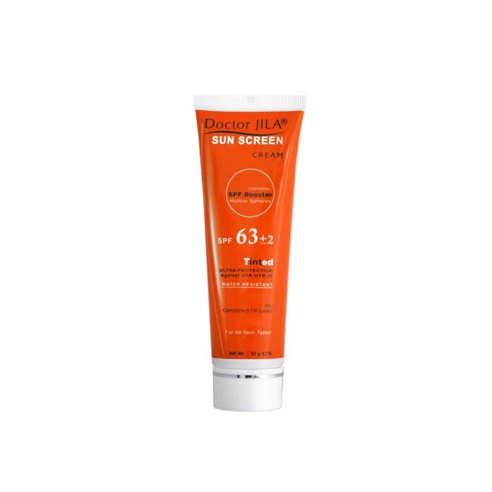 کرم ضد آفتاب رنگی فاقد چربی دکتر ژیلا SPF 63