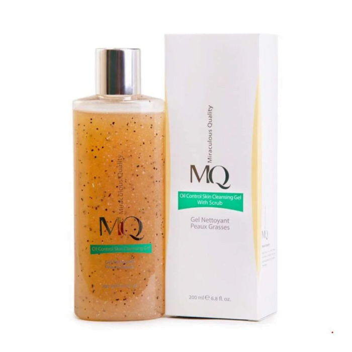 ژل شستشو و لایه بردار پوست چرب MQ