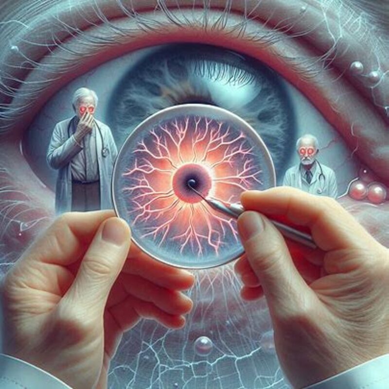 تشخیص زخم قرنیه در افراد میانسال و سالمند