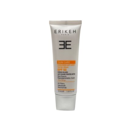 کرم ضد آفتاب بژطلایی اریکه SPF50مناسب پوست های لک دار