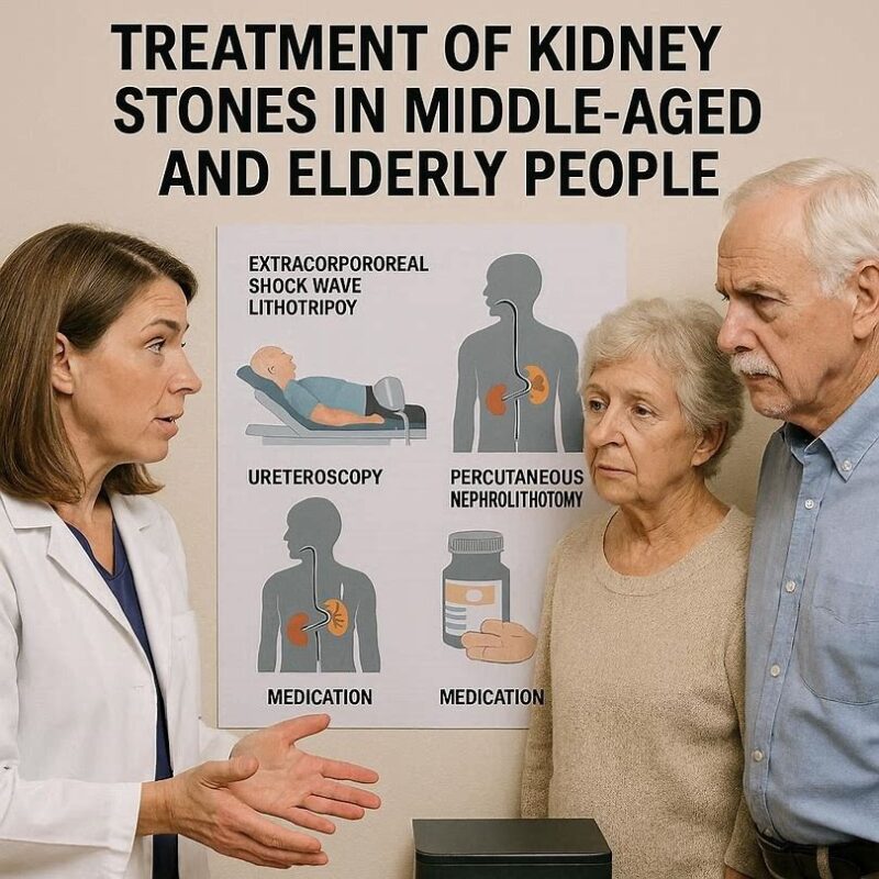 درمان سنگ کلیه در افراد میانسال و سالمند