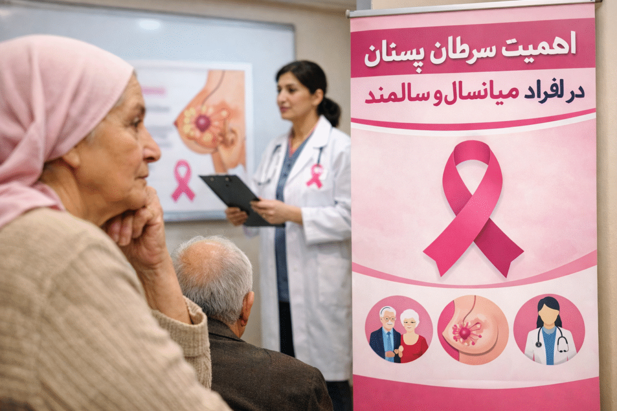سرطان پستان در افراد میانسال و سالمند