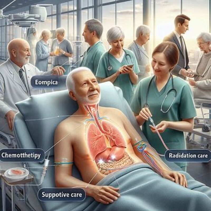 درمان سرطان مری در افراد میانسال و سالمند