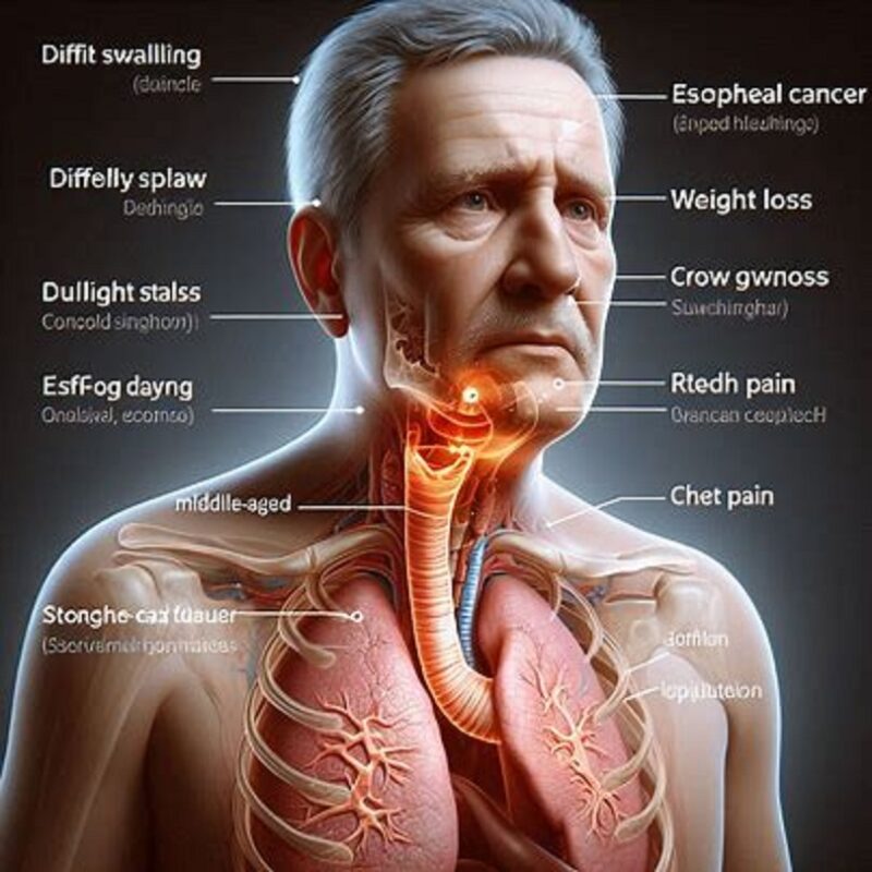 علائم و نشانه های سرطان مری در افراد میانسال و سالمند