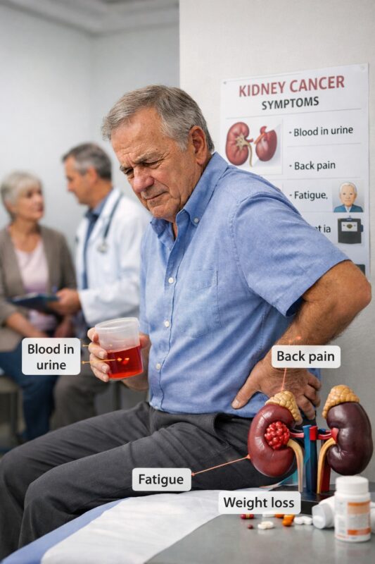 علائم و نشانه های سرطان کلیه در افراد میانسال و سالمند