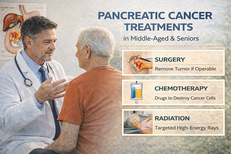 درمان سرطان لوزالمعده در افراد میانسال و سالمند
