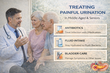 درمان سوزش ادرار در افراد میانسال و سالمند