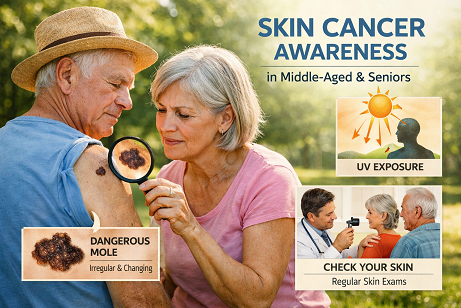 سرطان پوست در افراد میانسال و سالمند