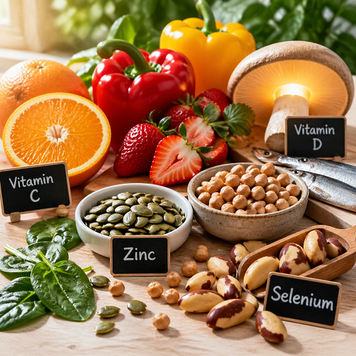 ویتامین‌ها و مواد معدنی کلیدی؛ ستون‌های پنهان ایمنی