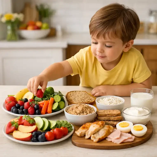 گروه‌های غذایی اصلی و سهم روزانه